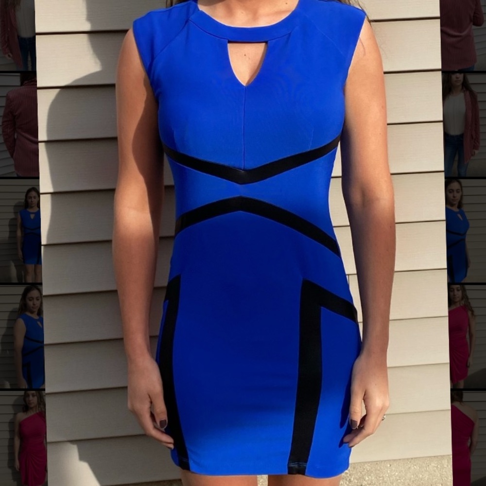 Royal Blue Guess Cocktail Dress NWT